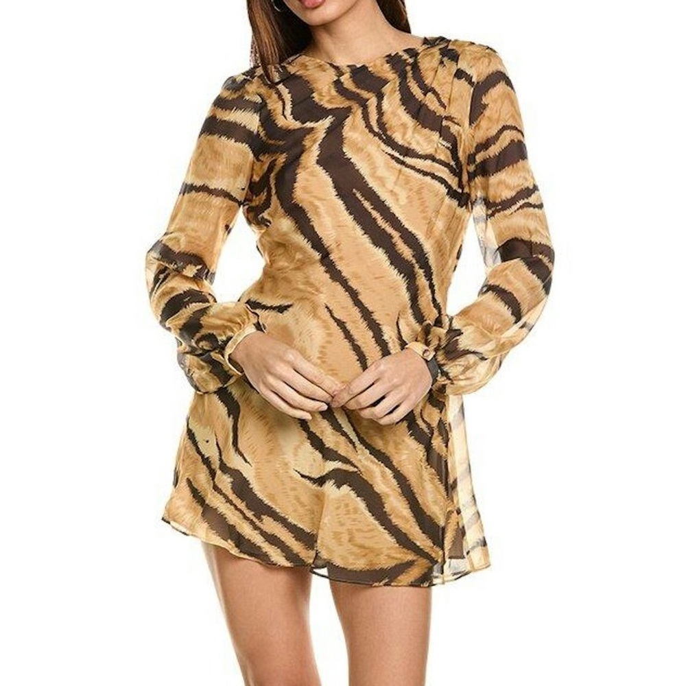 Ronny Kobo Timbra 100% Silk Minidress in size S